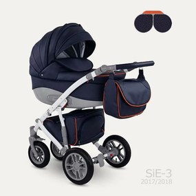 Комбинирана бебешка количка Sirion Eco 3в1 CAMARELO - синя