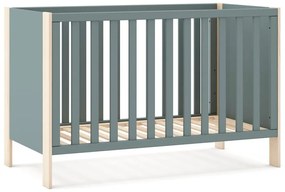 Детско креватче 60x120 cm в естествен цвят/сиво-зелено Esteban – Marckeric