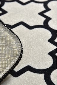 Черен/бежов килим за баня 40x60 cm Kupa – Foutastic