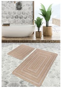 Кафяви изтривалки за баня в комплект от 2 бр. 60x100 cm - Mila Home