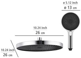 Душ комплект от неръждаема стомана в блестящо сребро 120 см Soft Water - Wenko