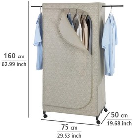 Бежов текстилен гардероб 75x160 cm Balance – Wenko