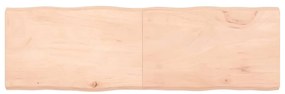 363905 vidaXL Плот за маса 160x50x(2-6) см необработено масивно дърво жив ръб