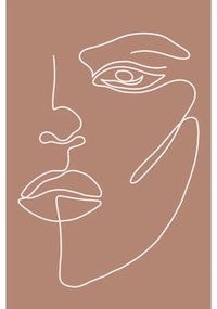 Постер 29x41 cm Woman Face – Veronika Boulová