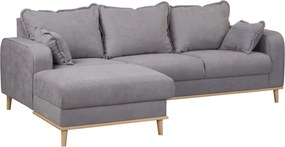 Сив ъглов диван (ляв ъгъл) Beata - Ropez