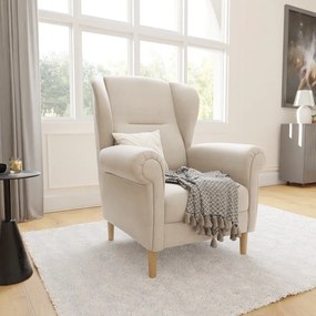 Бежово кресло крило Swan – Ropez