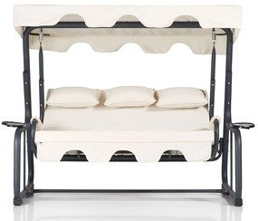 Градински троен люлеещ се стол Vitis 3, цвят Многоцветен