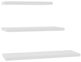 Бял рафт в комплект от 3 бр. Leila - Kalune Design
