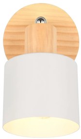 Прожектор в бял и естествен цвят ø 9 cm Shanti – Trio