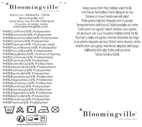 Червено/бежово одеяло със смес от памук 130x160 cm Cang – Bloomingville