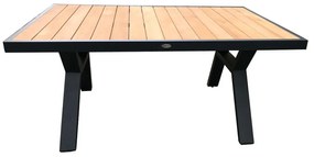 Сив алуминиев градински комплект за отдих за 5 души Rotterdam – Rojaplast