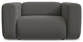 Сиво кадифено кресло Ekahi – Makamii