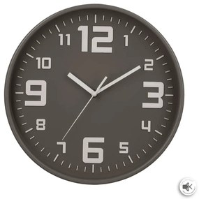 Стенен часовник atmosphera Elian, Ø30 cm - Сив