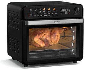 Klarstein AirGlaze Цифров фритюрник с горещ въздух, 2200 W, 19 програми, включително аксесоари, които могат да се мият в съдомиялна машина