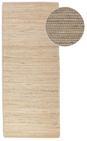 Бежова двустранна/ръчно изработена пътека със смес от юта 80x200 cm Handloom – Hanse Home