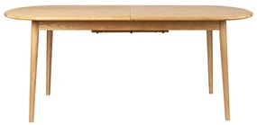 Сгъваема трапезна маса с допълнителна плоча с дъбов плот 90x180 cm Twist – Zuiver