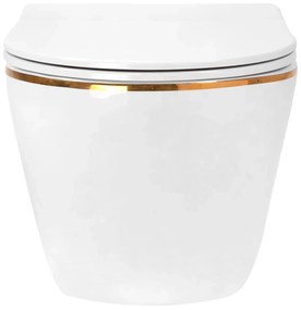 тоалетна чиния Rea Carlo Mini Tornado NF GOLD EDGE