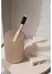 Бежова стъклена чаша за четки за зъби Modest – Mette Ditmer Denmark