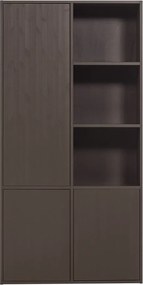 Тъмнокафяв модулен шкаф от масивен бор 108x215 cm Meggy – WOOOD