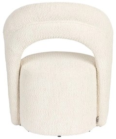 Кремаво въртящо се кресло от букле Seina – Dutchbone