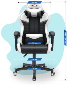 Детски стол за игра HC - 1004 черно и бяло