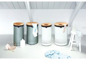Торба за кош за пране Brabantia 90300187, 50-60 л, Перяща се, Памук, Сив