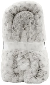 Сиво-бежово одеяло от изкуствена кожа 220x240 cm Alaska – douceur d'intérieur