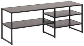 Черна телевизионна масичка от ясен 120x46 cm Seaford - Actona