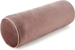 Декоративна кадифена възглавница във формата на руло Жълто