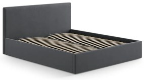 Сива тапицирана табла за легло 190,5x100 cm Remo – Micadoni