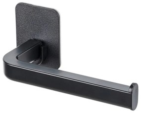 Черен пластмасов държач за тоалетна хартия без пробиване Parma – Allstar