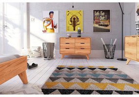 Нисък скрин от дъб 90x63 cm Greg - The Beds