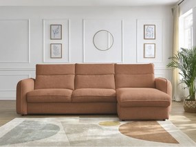 Оранжев ъглов диван Achille – Bobochic Paris