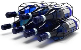 Черна метална стойка за вино - Leopold Vienna