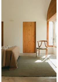 Памучно одеяло в цвят жълта охра 130x180 cm Handloom – Lorena Canals