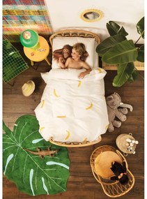 Тъмнозелен ръчно изработен памучен детски килим подходящ за пране 120x180 cm Monstera Leaf – Lorena Canals