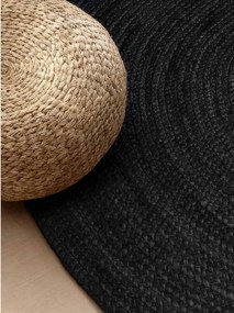 Черен двустранен ръчно изработен ютен килим 160x230 cm Braided – Hanse Home