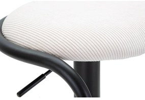 Бял/черен тапициран бар стол с регулируема височина (височина на седалката 61 cm) Destiny – Mauro Ferretti