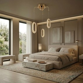 ВИСЯЩА ТАВАННА LED ЛАМПА G173-3CP GOLD