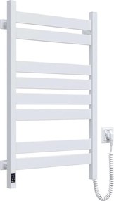 Електрически сушилник за кърпи LARGO с термостат, 168 W, 80 x 50 cm, бял, десен