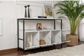 Бяла матова конзолна маса 29,5x120 cm Solace – Kalune Design