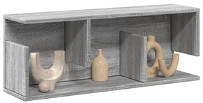 854837 vidaXL Стенен шкаф, 80x20x30 см, сив сонома, инженерно дърво