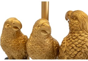 Черна настолна лампа Папагали - Mauro Ferretti