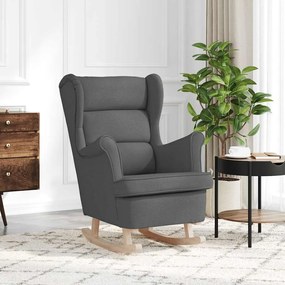 4016920 vidaXL Люлеещ се стол Тъмно сив 74x90x102 cm плат