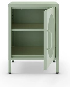 Метално нощно шкафче в цвят мента Diora – Marckeric