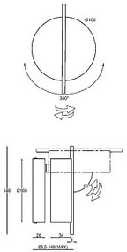 MAYTONI Стенна лампа Нюанс - MOD180WL-L4W3K1