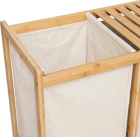 Етажерка 5five Tidy Box, С 1 кош за пране и 2 коша за съхранение, Бамбук