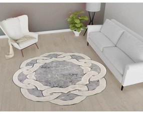 Сив кръгъл килим ø 160 cm - Vitaus