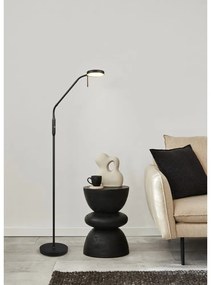 Черна LED подова лампа (височина 160 cm) Moreno – Trio