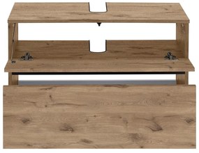 Шкаф за мивка от декор от дъб в естествен цвят 80x55 cm Wisla – Støraa